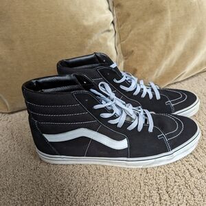 Vans SK8-HI Men's Casual Shoe Black & White US 14